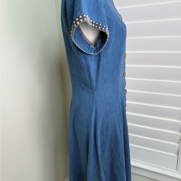 DOUBLE D RANCH VTG Denim Maci Button-Down Dress size S - Picture 7 of 16